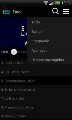 Videocurso de inglés para hispanohablantes android App screenshot 4